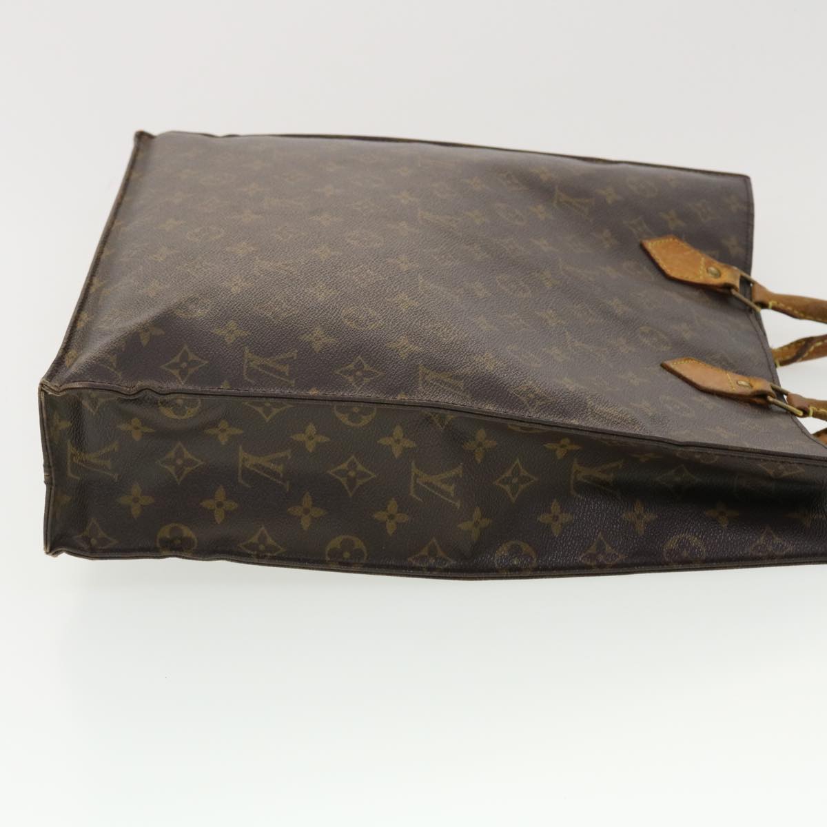 LOUIS VUITTON Monogram Sac Plat Hand Bag M51140 LV 40401