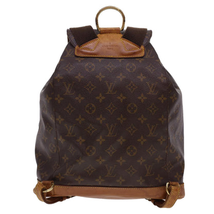 LOUIS VUITTON Monogram Montsouris GM Backpack M51135 LV 40404