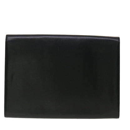 LOUIS VUITTON Opera line Aegean Clutch Bag Leather Black M63962 LV 40428