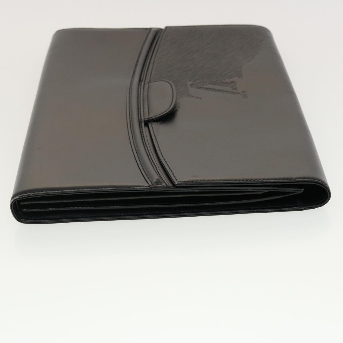 LOUIS VUITTON Opera line Aegean Clutch Bag Leather Black M63962 LV 40428