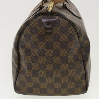 LOUIS VUITTON Damier Ebene Speedy 30 Hand Bag N41364 LV 40439