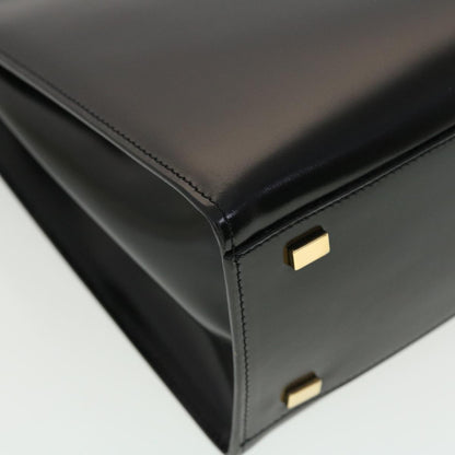 Celine Hand Bag Leather 2way Black  40458A