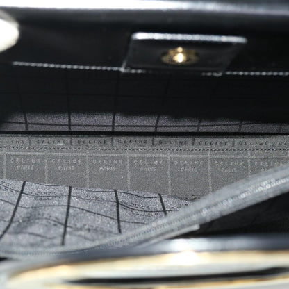 Celine Hand Bag Leather 2way Black  40458A