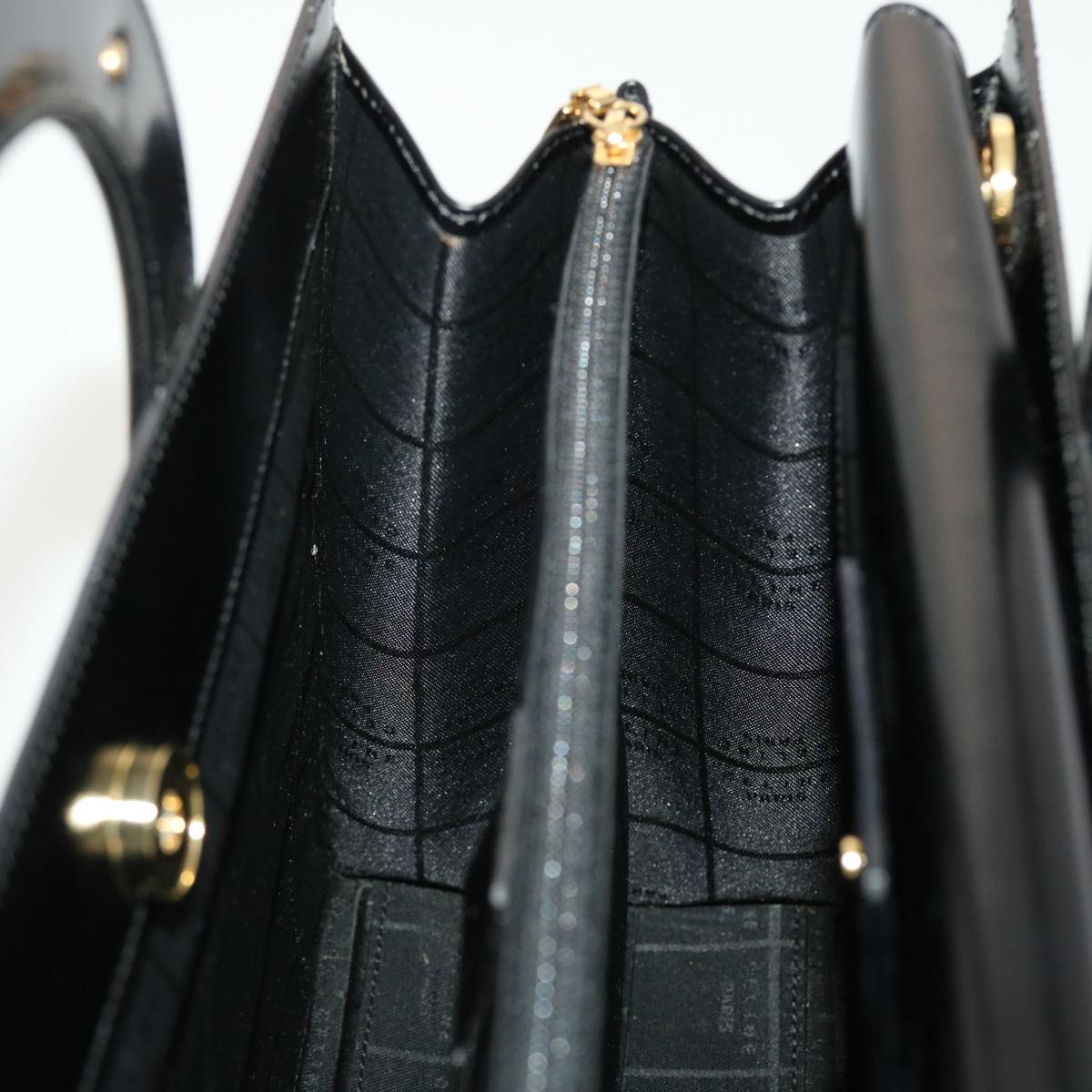 Celine Hand Bag Leather 2way Black  40458A