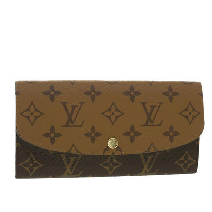 LOUIS VUITTON Monogram Reverse Portefeuille Emily Long Wallet M82157 40459A