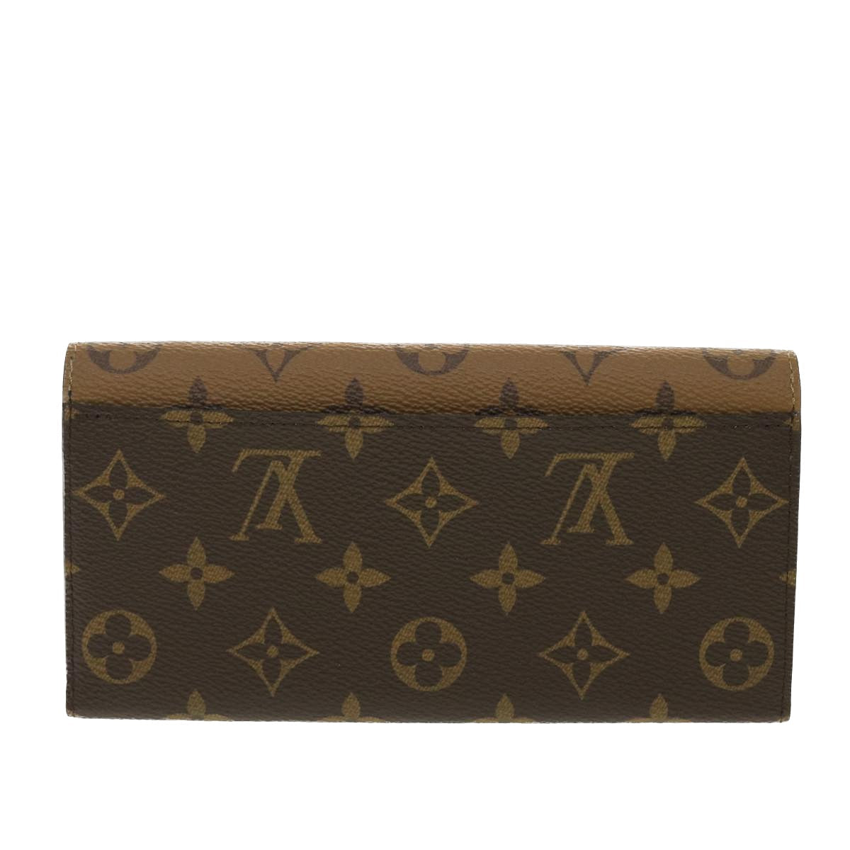 LOUIS VUITTON Monogram Reverse Portefeuille Emily Long Wallet M82157 40459A