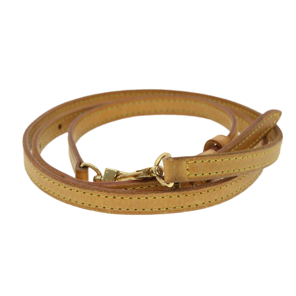 LOUIS VUITTON Shoulder Strap Leather 37""-44.1"" Beige LV 40461
