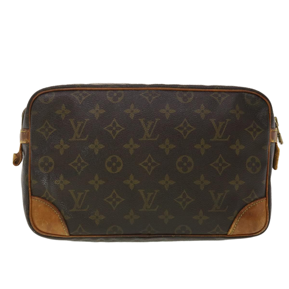LOUIS VUITTON Monogram Compiegne 28 Clutch Bag M51845 LV 40466