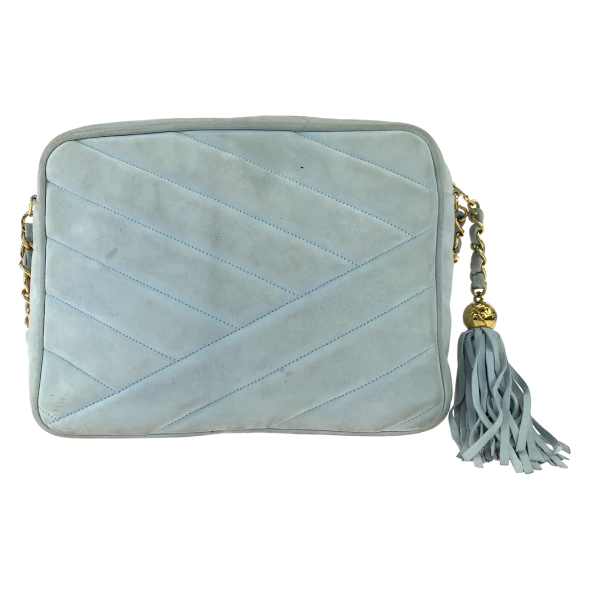 Chanel Vintage Suede Fringe Crossbody Bag