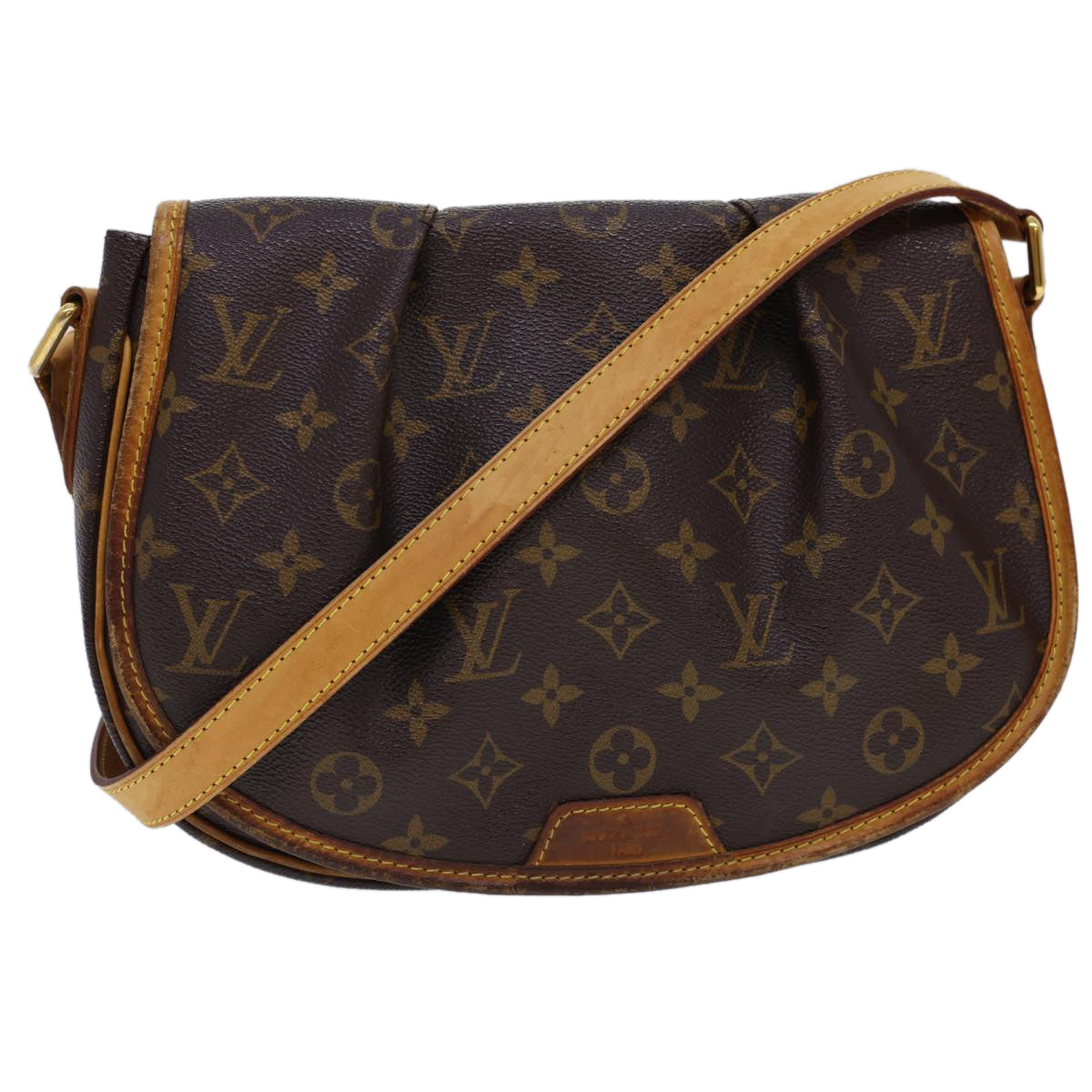 LOUIS VUITTON Monogram Menilmontant PM Shoulder Bag M40474 LV 40480