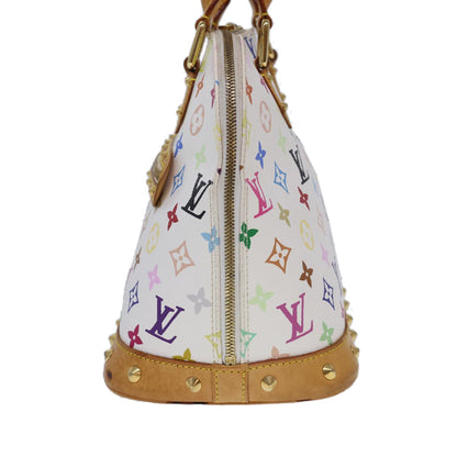LOUIS VUITTON Monogram Multicolor Alma Hand Bag White M92647 LV 40514A