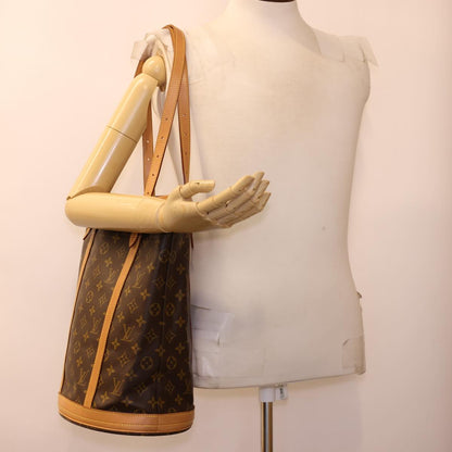 LOUIS VUITTON Monogram Bucket GM Shoulder Bag M42236 LV 40520