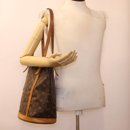 LOUIS VUITTON Monogram Bucket GM Shoulder Bag M42236 LV 40521