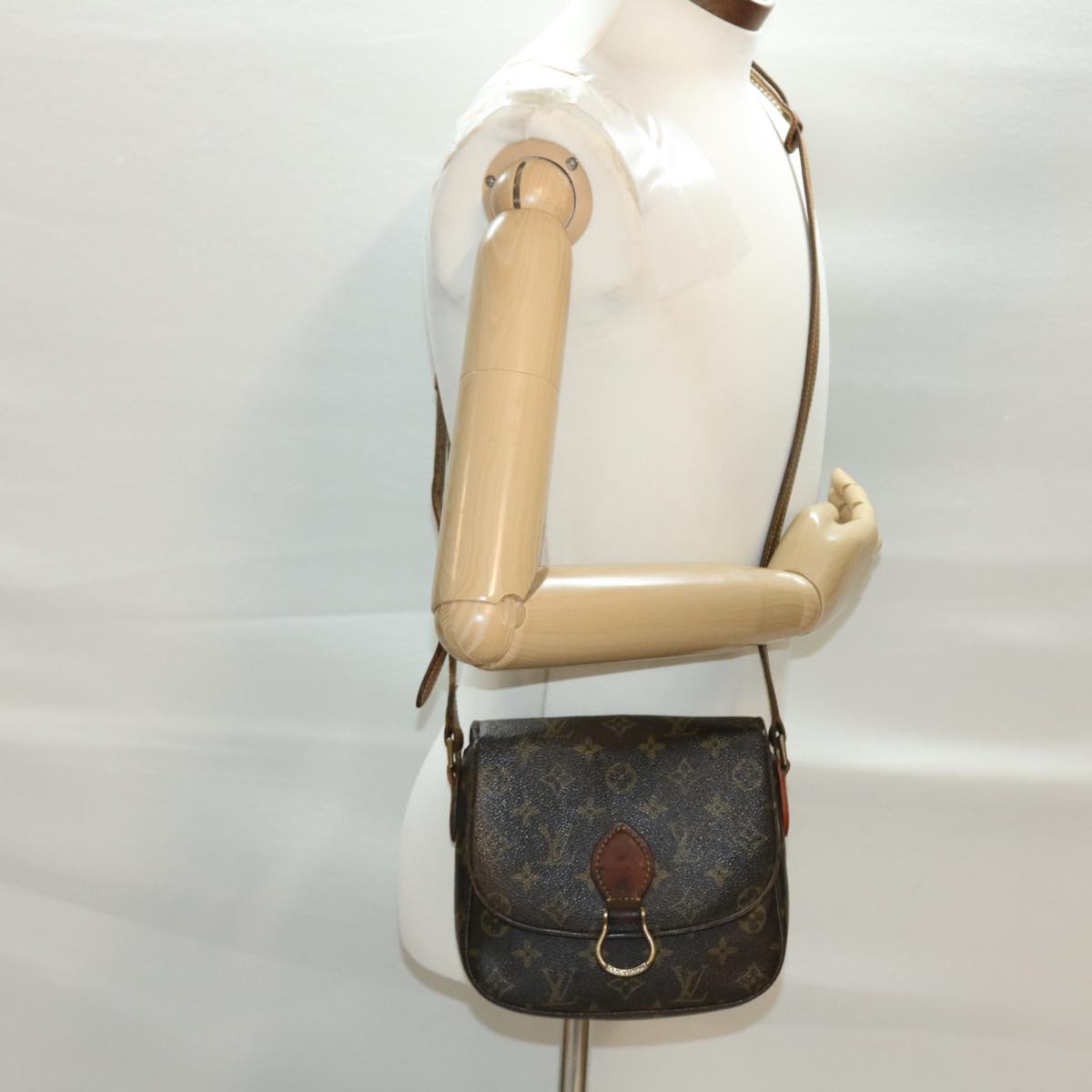 LOUIS VUITTON Monogram Saint Cloud PM Shoulder Bag M51244 LV 40563