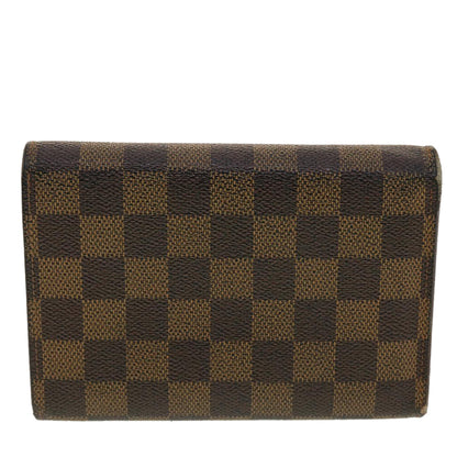 LOUIS VUITTON Damier Ebene Porte Tresor Etui Papie Wallet N61202 LV 40582
