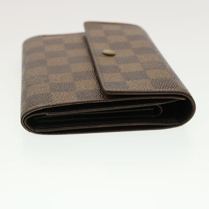LOUIS VUITTON Damier Ebene Porte Tresor Etui Papie Wallet N61202 LV 40582