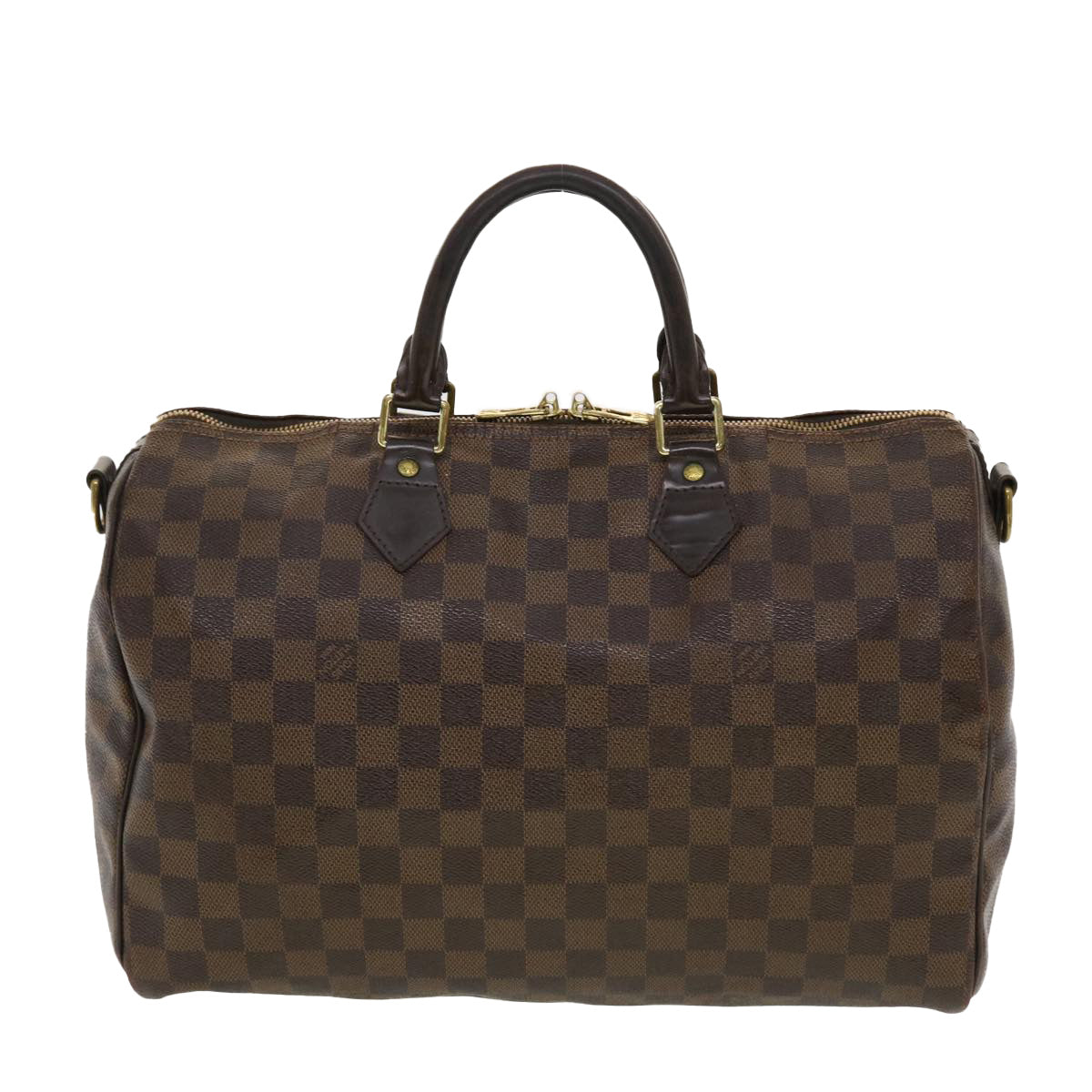 LOUIS VUITTON Damier Ebene Speedy Bandouliere 35 Hand Bag N41366 LV 40583
