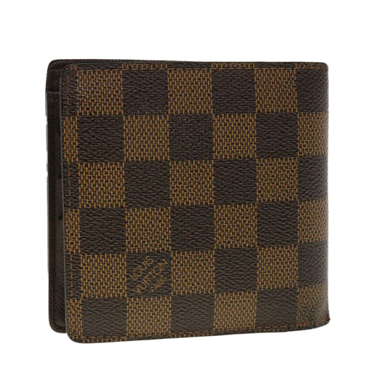 LOUIS VUITTON Damier Ebene Portefeuille Marco Bifold Wallet N61675 LV 40636