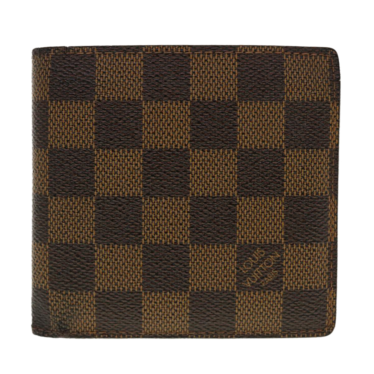 LOUIS VUITTON Damier Ebene Portefeuille Marco Bifold Wallet N61675 LV 40636