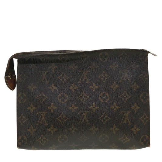 LOUIS VUITTON Monogram Poche Toilette 26 Pouch M47542 LV Auth 40640
