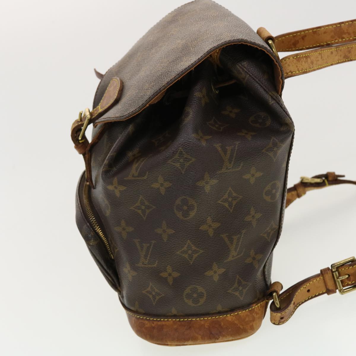 LOUIS VUITTON Monogram Montsouris MM Backpack M51136 LV 40646
