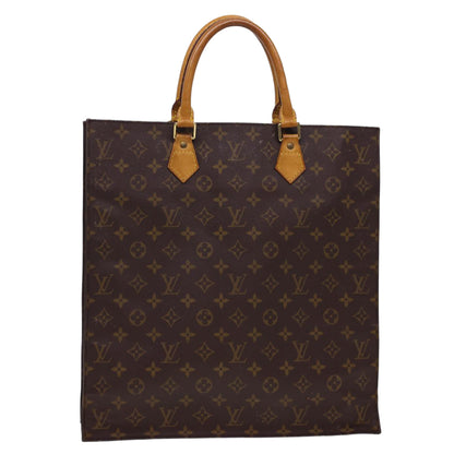 LOUIS VUITTON Monogram Sac Plat Hand Bag M51140 LV 40684