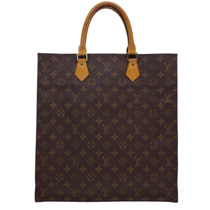 LOUIS VUITTON Monogram Sac Plat Hand Bag M51140 LV 40684