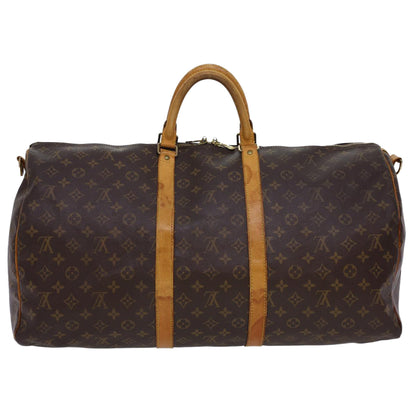 LOUIS VUITTON Monogram Keepall Bandouliere 55 Boston Bag M41414 LV 40712