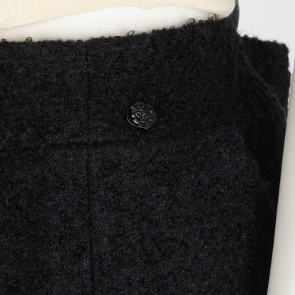 Chanel Black Boucle Pencil Skirt FR 50