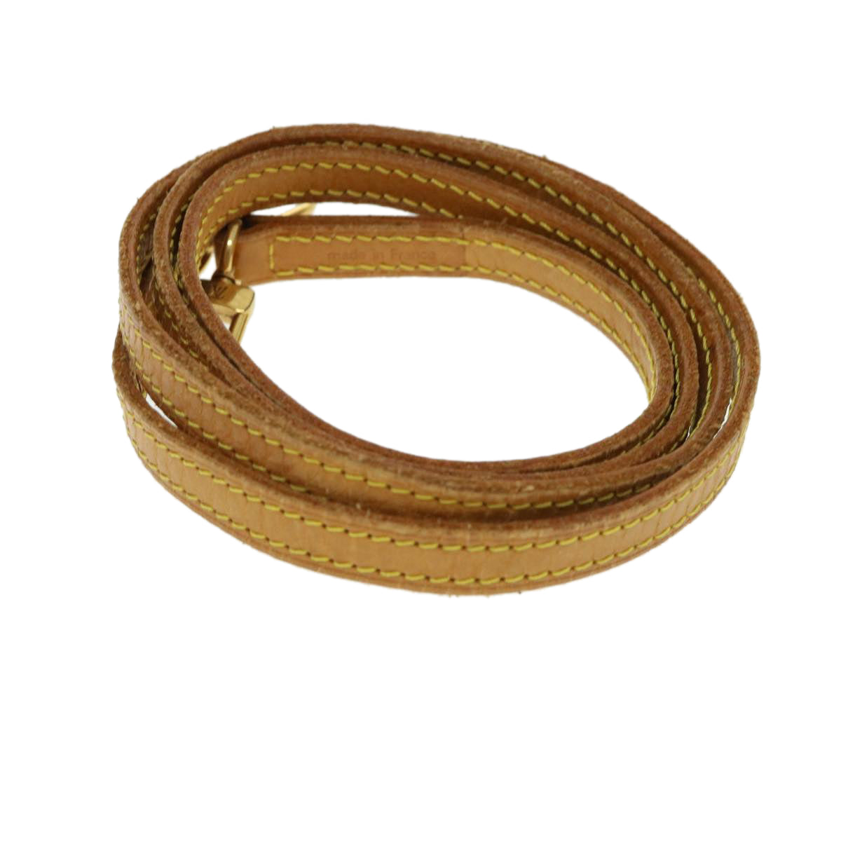 LOUIS VUITTON Shoulder Strap Leather 47.2"" Beige LV 40732