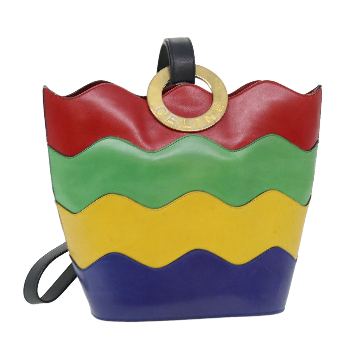 Celine Shoulder Bag Leather Multicolor  40961