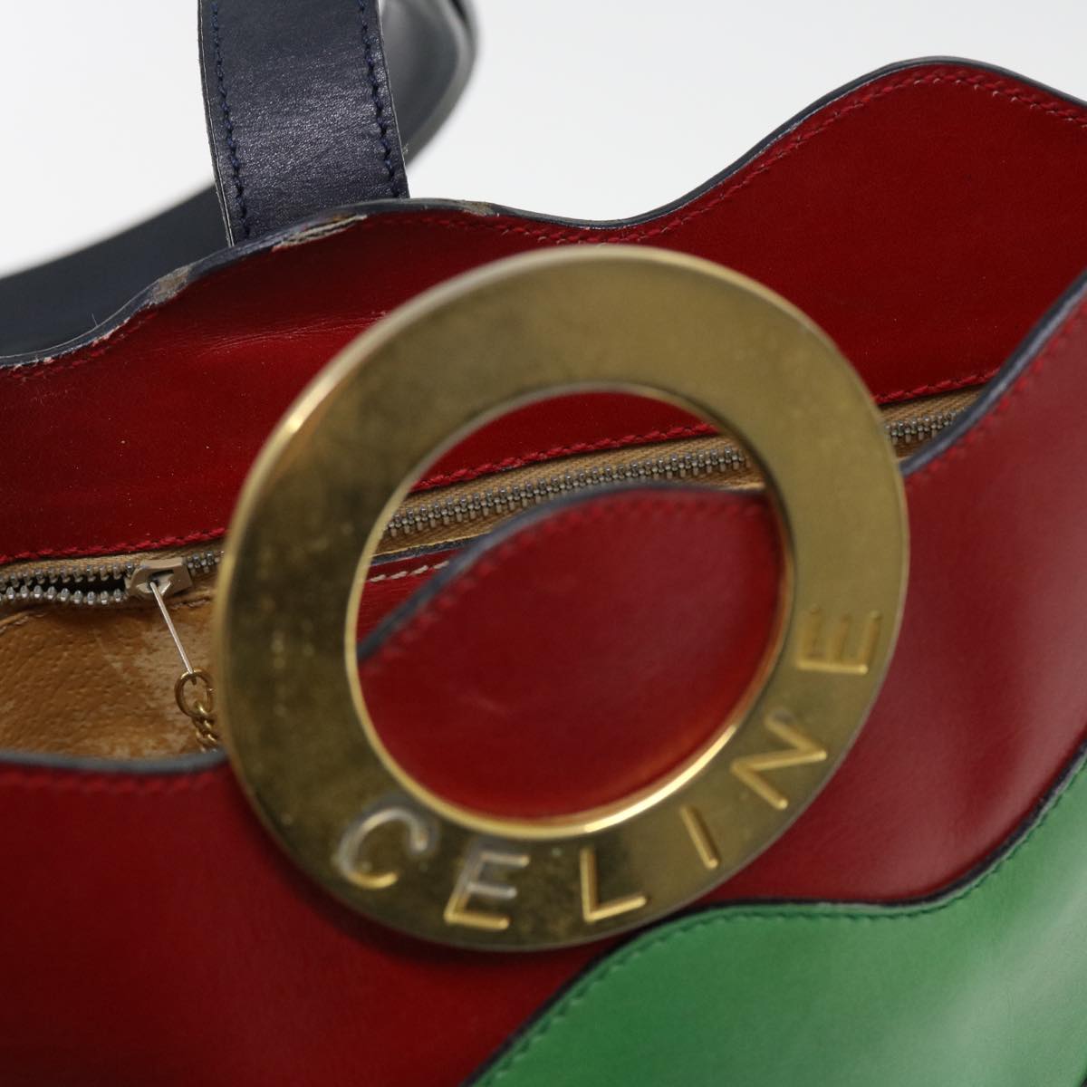Celine Shoulder Bag Leather Multicolor  40961