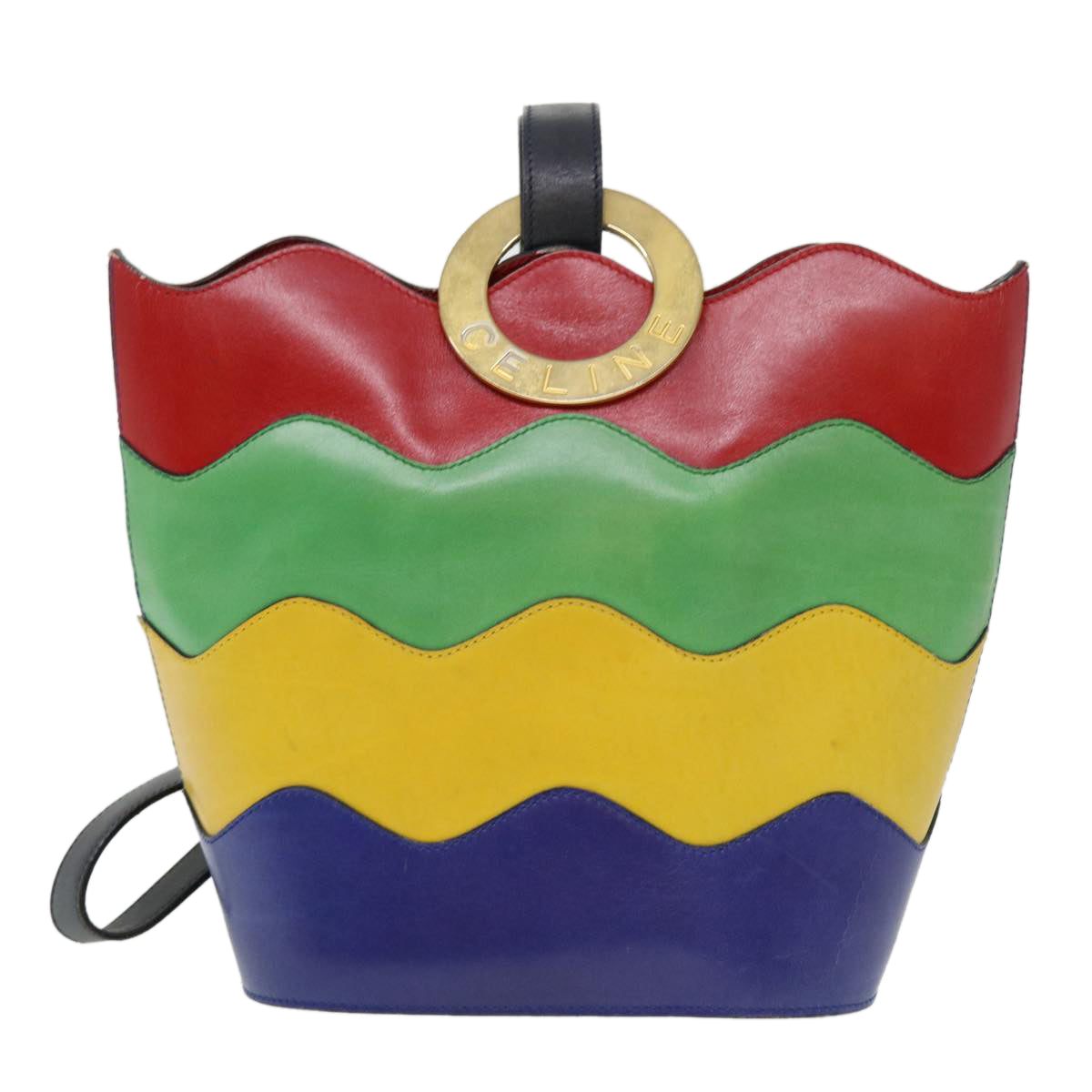 Celine Shoulder Bag Leather Multicolor  40961