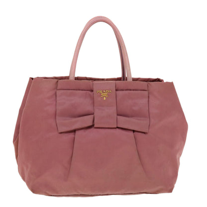 Prada Hand Bag Nylon Pink  40963