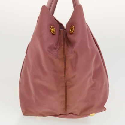 Prada Hand Bag Nylon Pink  40963