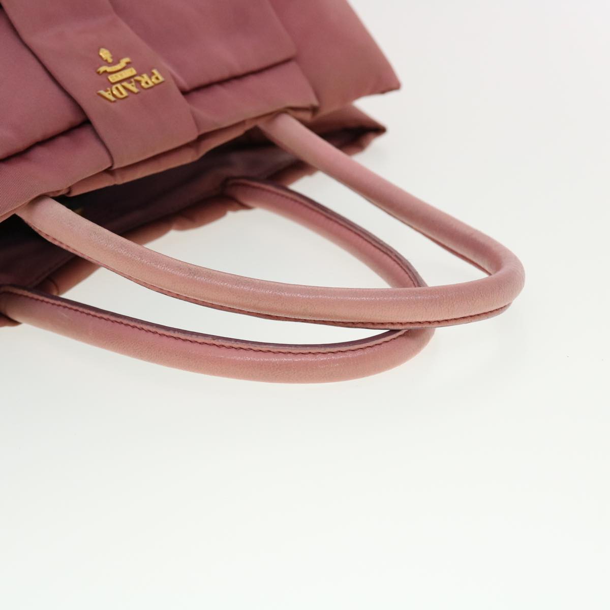 Prada Hand Bag Nylon Pink  40963