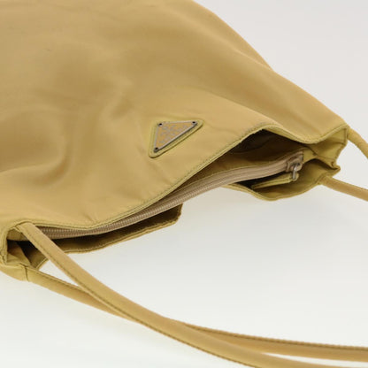 Prada Shoulder Bag Nylon Beige  40966