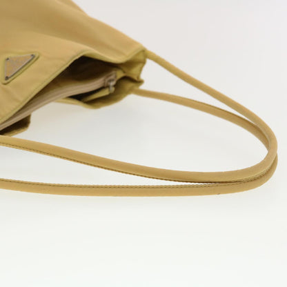 Prada Shoulder Bag Nylon Beige  40966