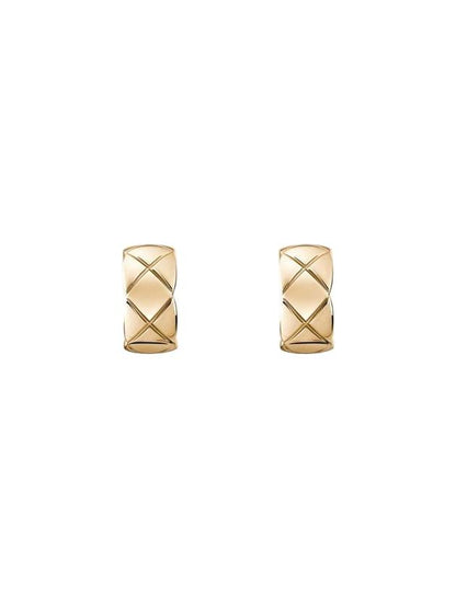 Coco Crush Earrings Gold Chanel