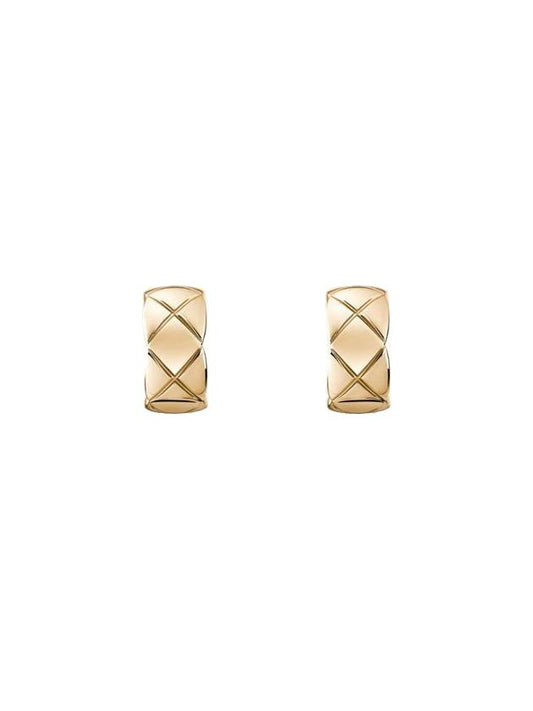 Coco Crush Earrings Gold Chanel