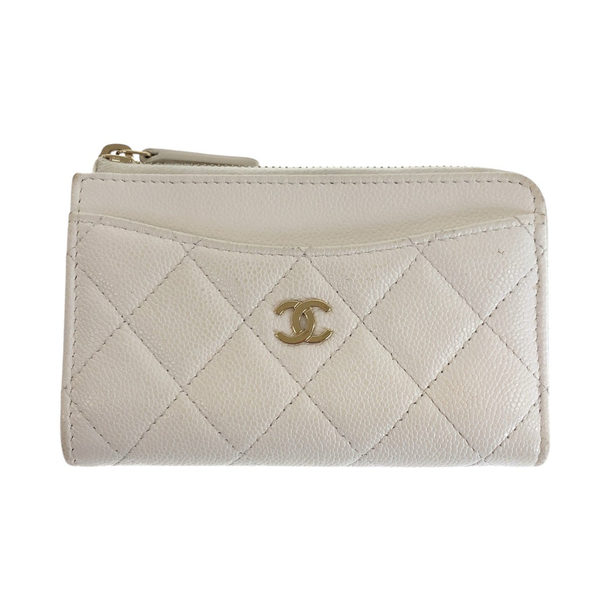 Chanel Coco Mark Matelassé Caviar Fragment Coin Case