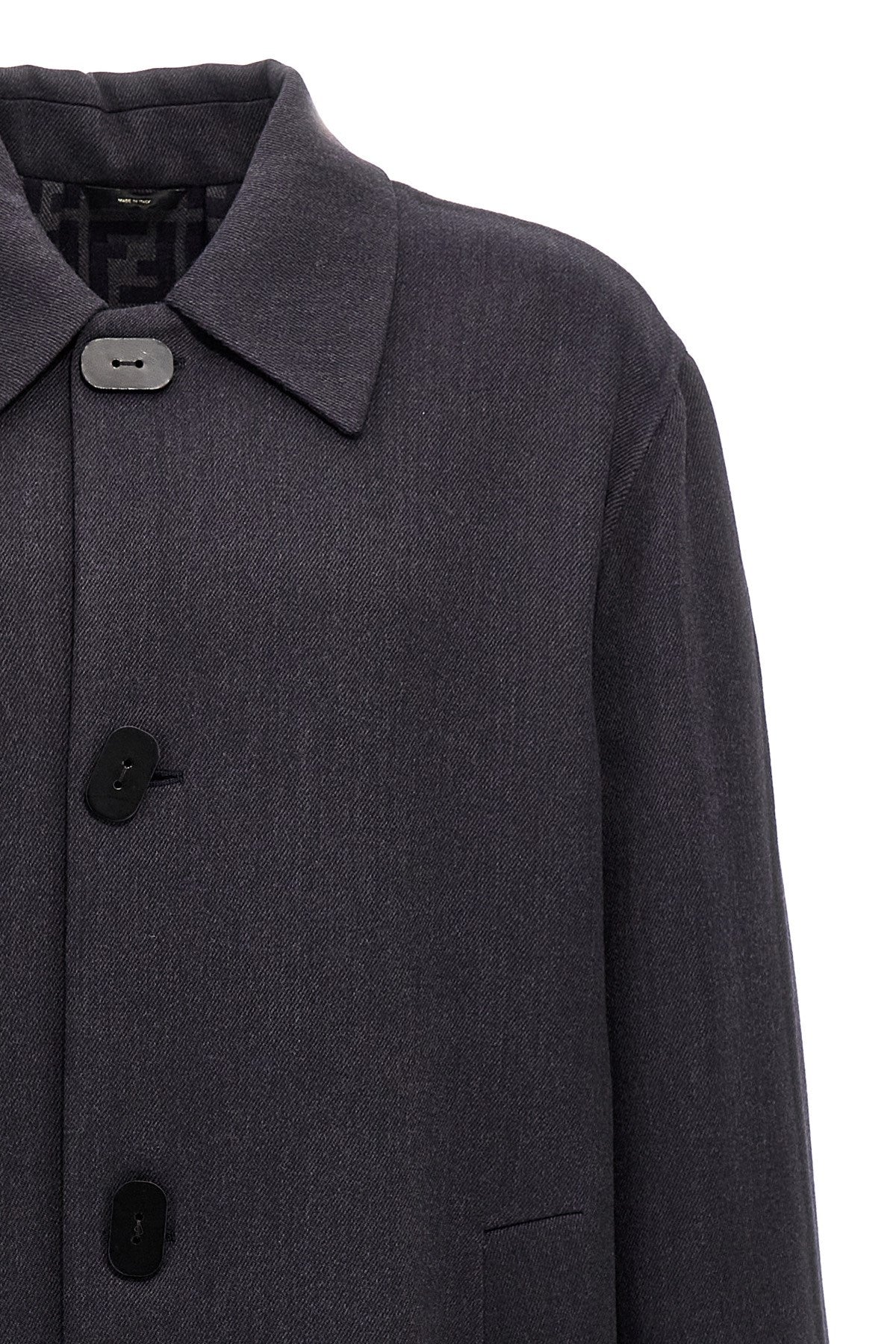 Fendi Men Double Wool Coat
