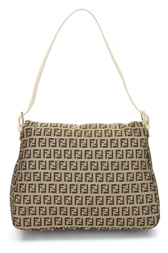 Fendi,  White Zucchino Canvas Mama, White