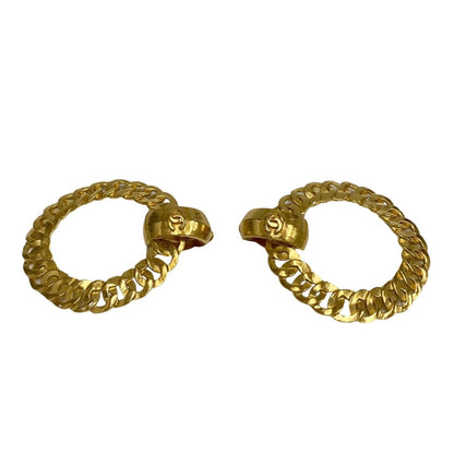 CHANEL Earring Gold Plated gold