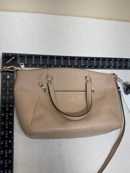 Crossbody Designer By Coach In Tan, Size:Medium