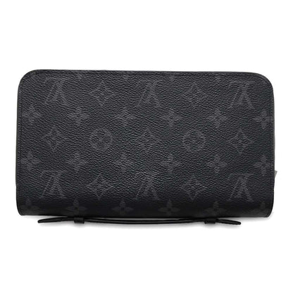 Louis Vuitton Monogram Eclipse  Monogram Eclipse Noir Monogram Eclipse Long Wallet (Bi-Fold)