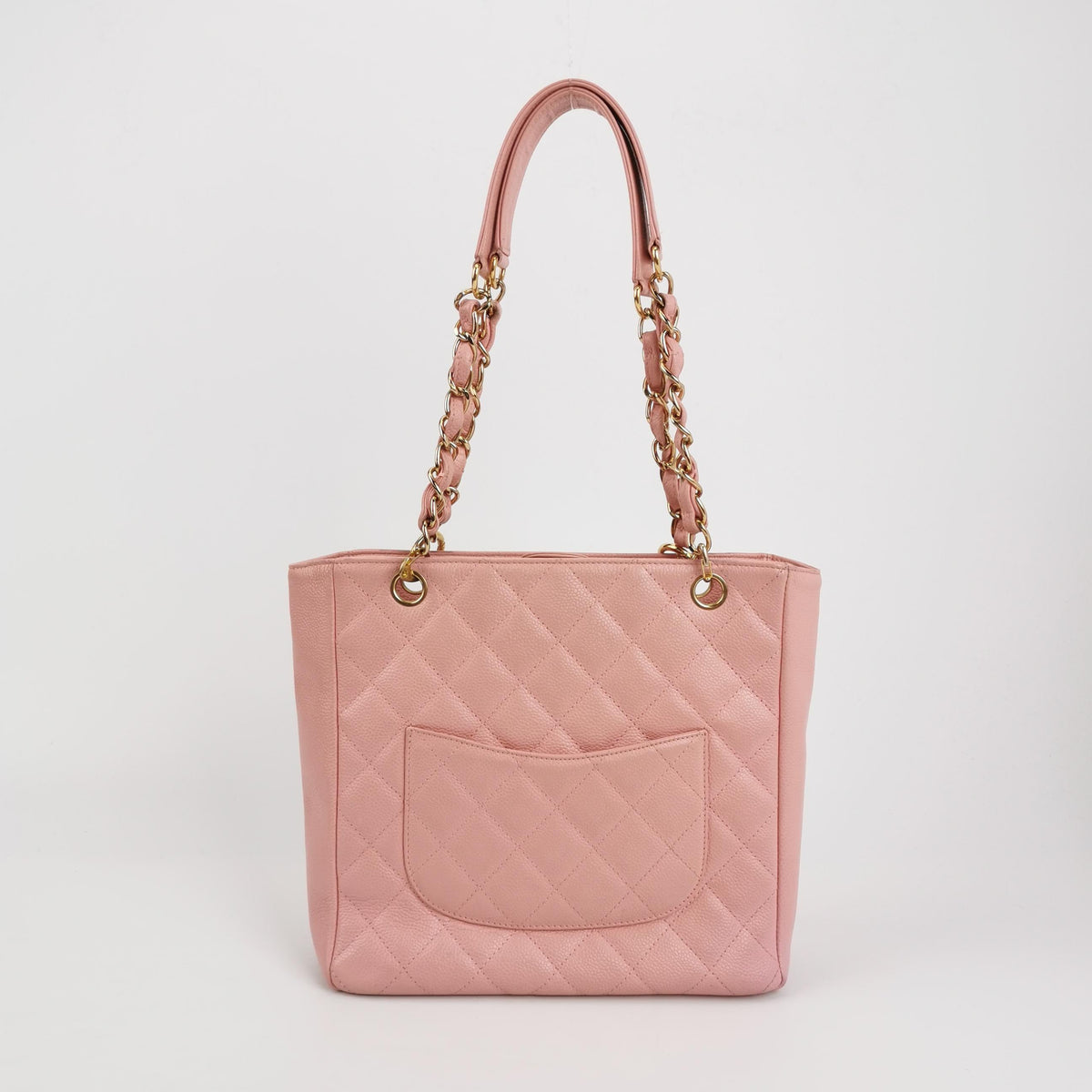 Chanel PST Petite Shopping Tote Pink Caviar Leather Gold Hardware, 2004-2005
