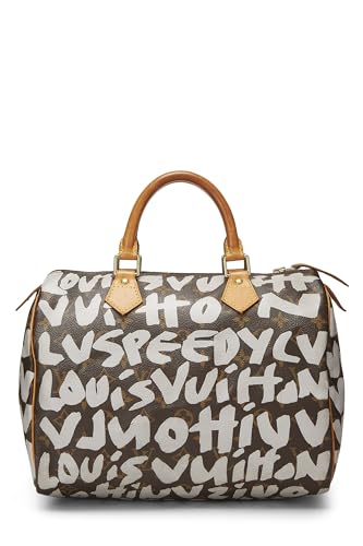 Louis Vuitton,  Stephen Sprouse x Louis Vuitton Monogram Grey Graffiti Speedy 30, Grey