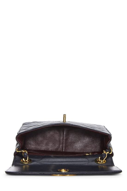 CHANEL,  Navy Quilted Lambskin Square Flap Medium, Navy