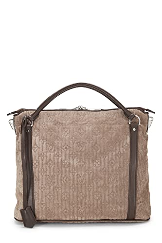 Louis Vuitton,  Brown Monogram Suede Antheia Ixia PM, Grey